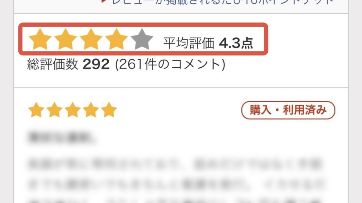 平均評価のイメージ図